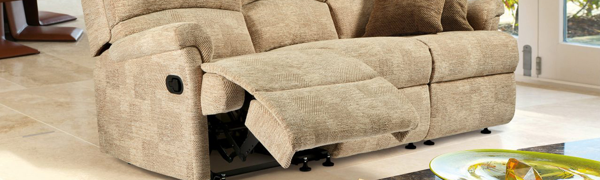 Modern 3 Seater Electric Recliner Sofas